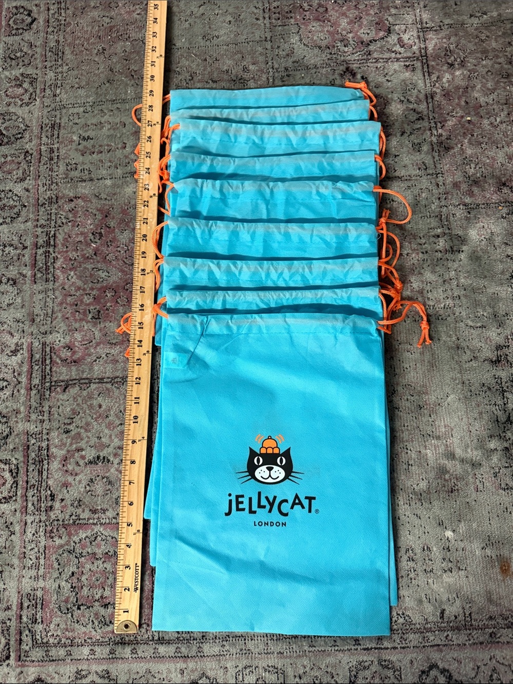 9 Jellycat Drawstring Pouches (bag bundle)